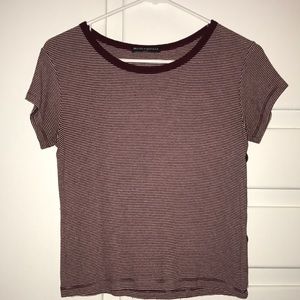 Red and white stripe shirt